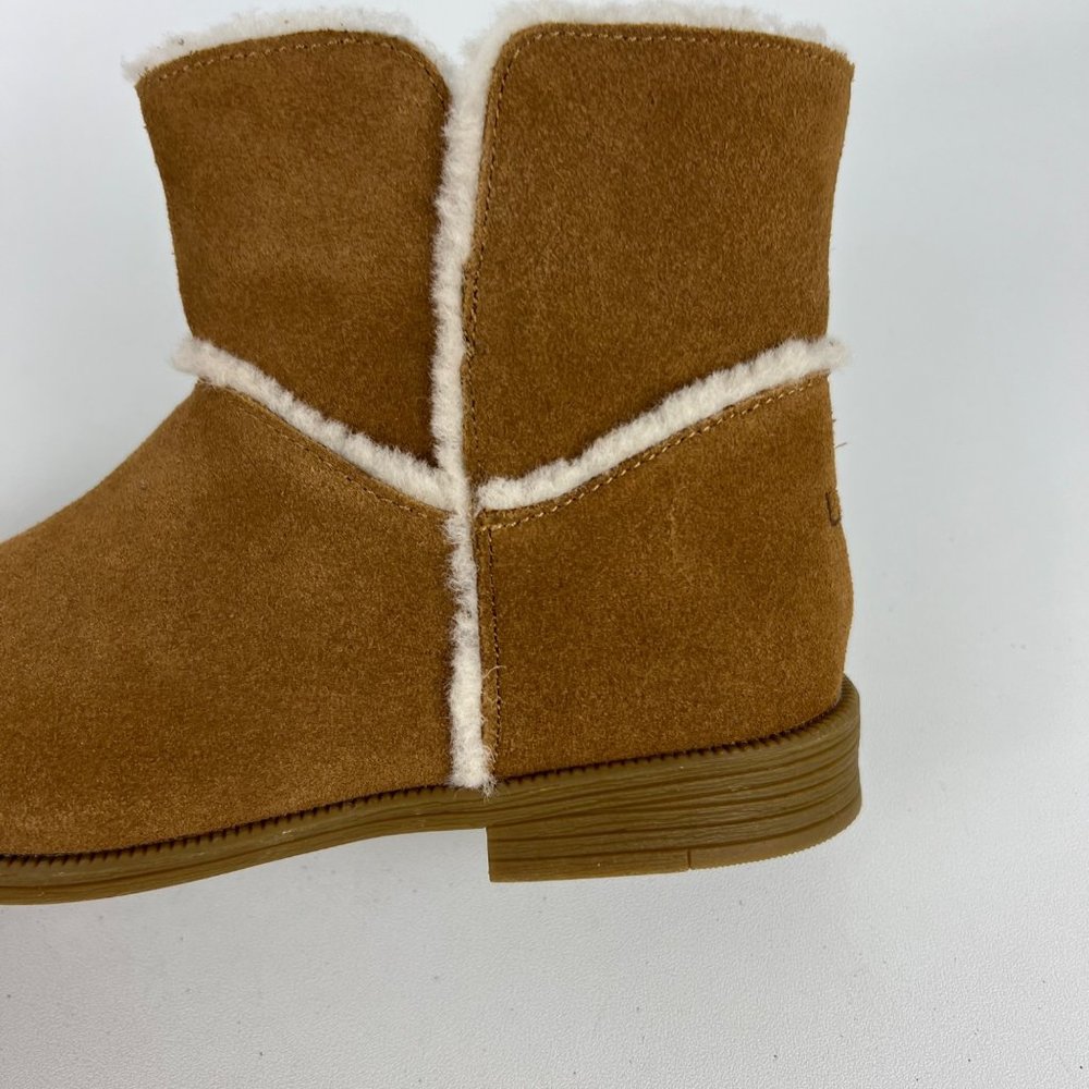 UGG Coletta Girls Chestnut Brown Suede Ankle Boots 1094579K Winter Youth size 3 - Picture 10 of 15
